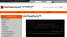 What Ontimeparts.com website looked like in 2016 (7 years ago)