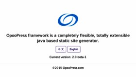 What Opoopress.com website looked like in 2016 (7 years ago)