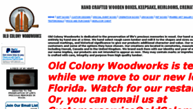 What Oldcolonywoodworks.com website looked like in 2016 (7 years ago)