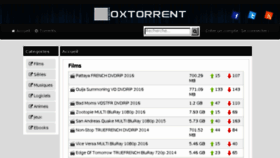 What Oxtorrent.net website looked like in 2016 (7 years ago)