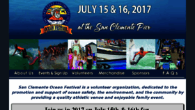 What Oceanfestival.org website looked like in 2016 (7 years ago)