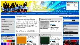 What Onlinestoffe.de website looked like in 2016 (9 years ago)