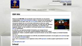 What Osmwiki.nl website looked like in 2016 (7 years ago)