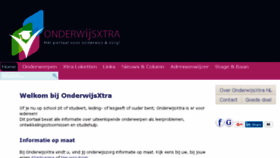What Onderwijsxtra.nl website looked like in 2016 (7 years ago)