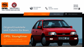 What Opel-classicparts.de website looked like in 2016 (7 years ago)