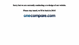 What Onecompare.com website looked like in 2016 (7 years ago)