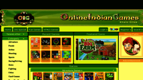 What Onlineindiangames.com website looked like in 2016 (7 years ago)