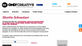 What Onlycreative.com.au website looked like in 2016 (7 years ago)