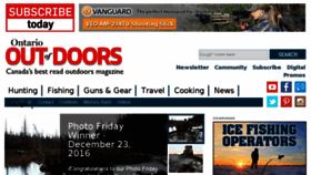 What Ontariooutofdoors.com website looked like in 2016 (7 years ago)