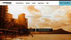 What Outriggerhawaii.com website looked like in 2016 (7 years ago)