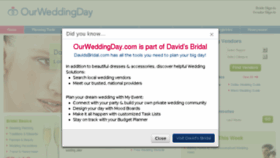 What Ourweddingday.com website looked like in 2016 (7 years ago)