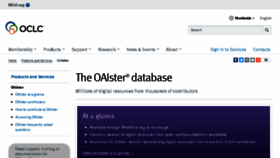 What Oaister.org website looked like in 2016 (7 years ago)