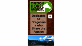 What Oregonhorsecountryfoundation.org website looked like in 2016 (7 years ago)