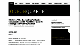 What Odeonquartet.org website looked like in 2016 (7 years ago)