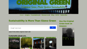 What Originalgreen.org website looked like in 2016 (7 years ago)