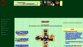 What Oridev.org website looked like in 2016 (7 years ago)
