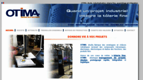 What Otima.fr website looked like in 2016 (7 years ago)