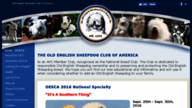 What Oldenglishsheepdogclubofamerica.org website looked like in 2016 (7 years ago)