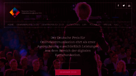 What Onlinekommunikationspreis.de website looked like in 2016 (7 years ago)