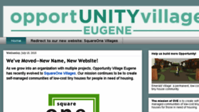 What Opportunityvillageeugene.org website looked like in 2016 (7 years ago)