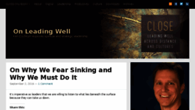 What Onleadingwell.com website looked like in 2016 (7 years ago)