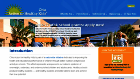 What Ohioactionforhealthykids.org website looked like in 2016 (7 years ago)