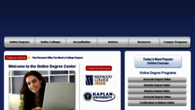 What Onlinedegreecenter.com website looked like in 2016 (7 years ago)