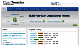 What Openfoundry.org website looked like in 2017 (8 years ago)