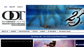 What Ohiodancetheatre.org website looked like in 2017 (7 years ago)