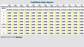 What Openspaces.codemash.org website looked like in 2017 (7 years ago)