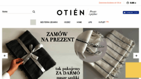 What Otien.com website looked like in 2017 (7 years ago)