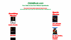 What Oddsbook.com website looked like in 2017 (7 years ago)