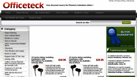 What Officeteck.com website looked like in 2017 (7 years ago)