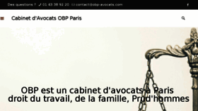 What Obp-avocats.com website looked like in 2017 (7 years ago)