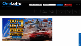 What Onelotto88.com website looked like in 2017 (7 years ago)