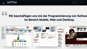 What Onyou.ch website looked like in 2017 (7 years ago)