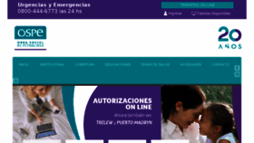 What Ospesalud.com.ar website looked like in 2017 (8 years ago)