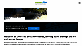 What Overlandboatmovements.co.uk website looked like in 2017 (7 years ago)
