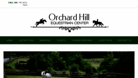 What Orchardhillequestriancenter.com website looked like in 2017 (7 years ago)