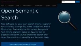 What Opensemanticsearch.org website looked like in 2017 (7 years ago)