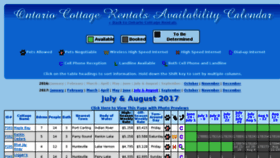 What Ocrcalendar.com website looked like in 2017 (7 years ago)