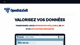 What Opendatasoft.fr website looked like in 2017 (7 years ago)