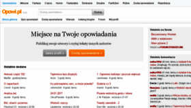 What Opowi.pl website looked like in 2017 (7 years ago)