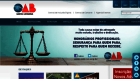 What Oab-sc.org.br website looked like in 2017 (8 years ago)