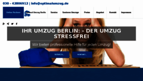 What Optimalumzug.de website looked like in 2017 (7 years ago)