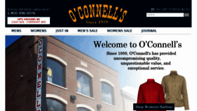 What Oconnellsclothing.com website looked like in 2017 (7 years ago)