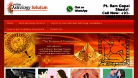 What Onlineastrologysolution.com website looked like in 2017 (7 years ago)