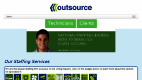 What Outsource.net website looked like in 2017 (7 years ago)