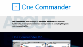 What Onecommander.com website looked like in 2017 (7 years ago)