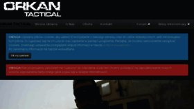 What Orkan-tactical.pl website looked like in 2017 (7 years ago)